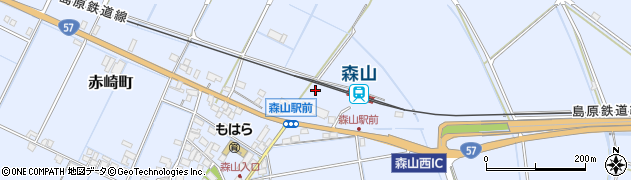 長崎県諫早市森山町下井牟田2411周辺の地図