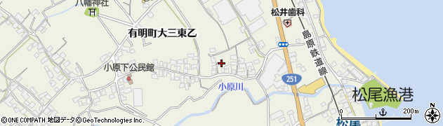 長崎県島原市有明町大三東乙869周辺の地図