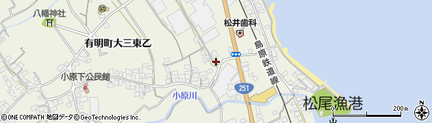 長崎県島原市有明町大三東乙828周辺の地図