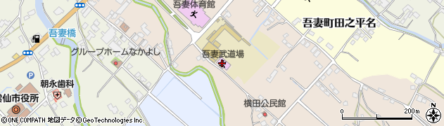 雲仙市立吾妻中学校　校長室周辺の地図