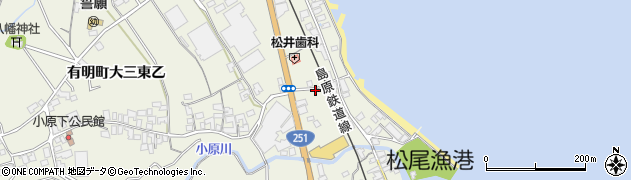 長崎県島原市有明町大三東乙16周辺の地図