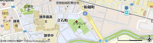 長崎県諫早市立石町周辺の地図