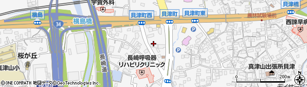 十八親和銀行諫早中核団地支店周辺の地図