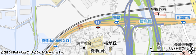 株式会社エコア　諫早店周辺の地図