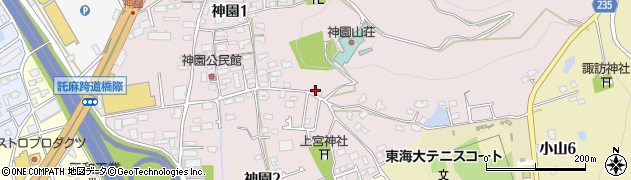 日本イエス・キリスト教団熊本真愛教会周辺の地図