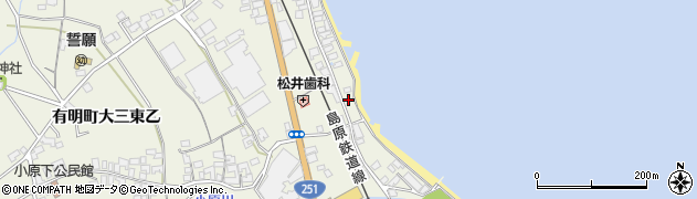 長崎県島原市有明町大三東乙19周辺の地図
