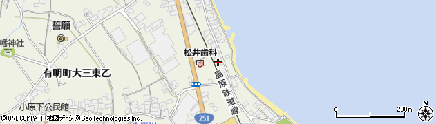 長崎県島原市有明町大三東乙69周辺の地図