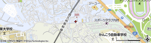 諫早平山簡易郵便局周辺の地図