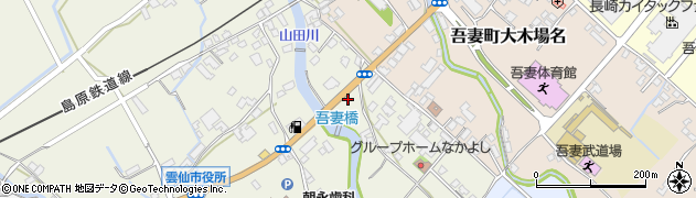 中井啓文堂雲　仙市支店周辺の地図
