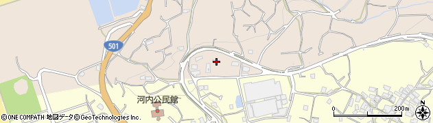 熊本県熊本市西区河内町白浜163周辺の地図