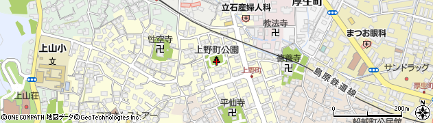 上野町公園周辺の地図