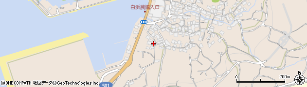 熊本県熊本市西区河内町白浜15周辺の地図