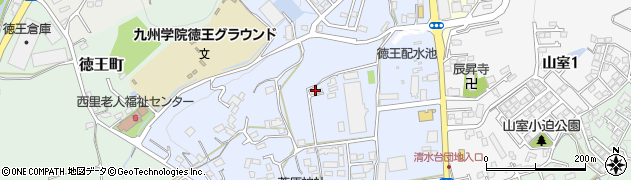 熊本県熊本市北区徳王周辺の地図