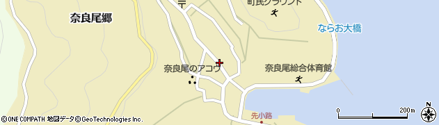 奈良尾周辺の地図