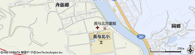 長崎県西彼杵郡長与町斉藤郷432周辺の地図