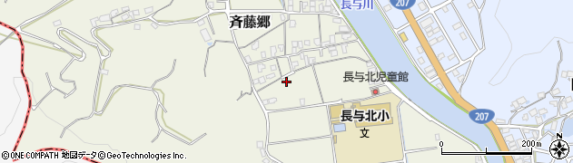 長崎県西彼杵郡長与町斉藤郷445周辺の地図