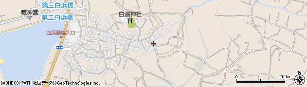 熊本県熊本市西区河内町白浜654周辺の地図