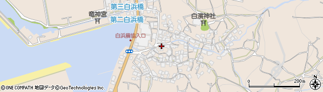 熊本県熊本市西区河内町白浜884周辺の地図