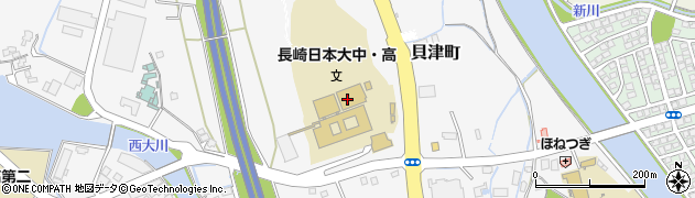 長崎日本大学高等学校周辺の地図