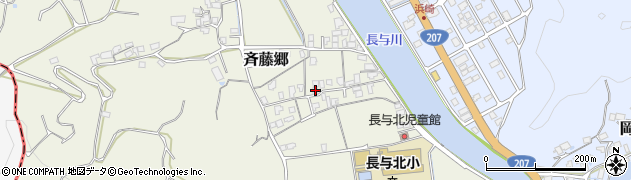 長崎県西彼杵郡長与町斉藤郷537周辺の地図