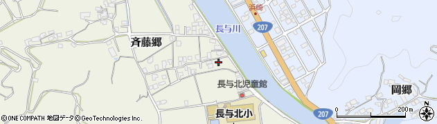 長崎県西彼杵郡長与町斉藤郷562周辺の地図