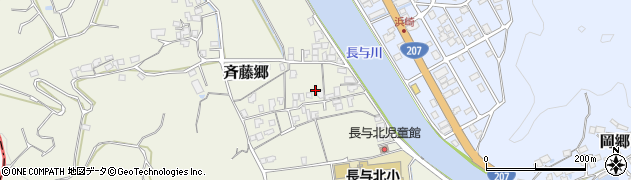長崎県西彼杵郡長与町斉藤郷551周辺の地図
