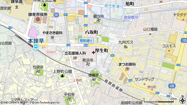 〒854-0024 長崎県諫早市上町の地図
