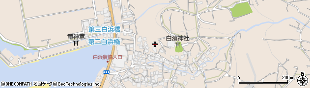 熊本県熊本市西区河内町白浜1038周辺の地図