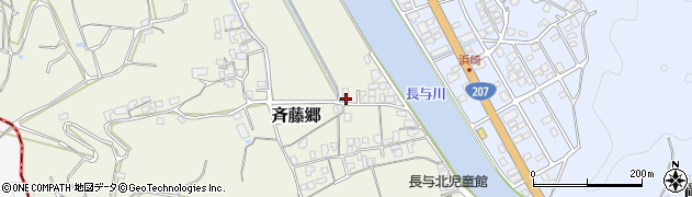 長崎県西彼杵郡長与町斉藤郷588周辺の地図