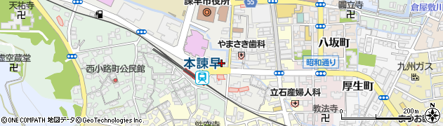 セコム株式会社　諫早営業所周辺の地図