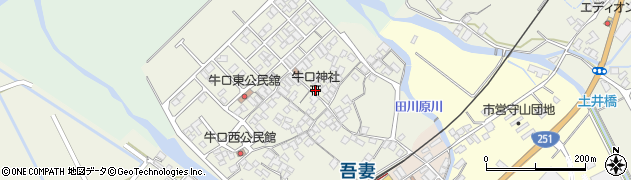 牛口神社周辺の地図