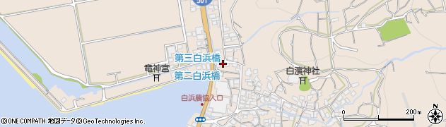 熊本県熊本市西区河内町白浜971周辺の地図