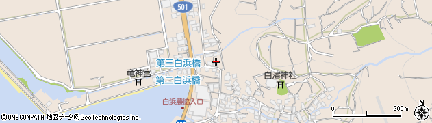 熊本県熊本市西区河内町白浜982周辺の地図