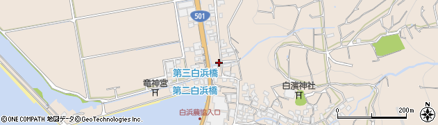 熊本県熊本市西区河内町白浜2048周辺の地図