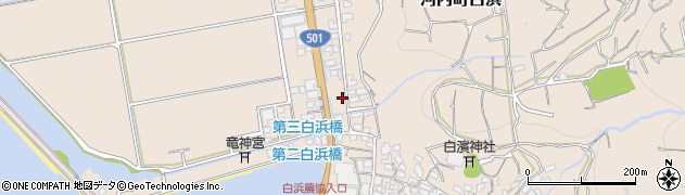 熊本県熊本市西区河内町白浜2049周辺の地図