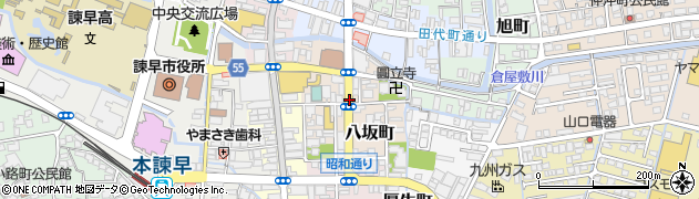 長崎県諫早市八坂町周辺の地図