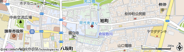 長崎県諫早市東本町8周辺の地図