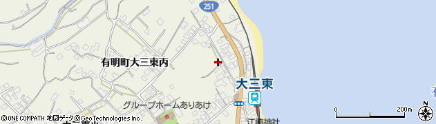 長崎県島原市有明町大三東丙398周辺の地図