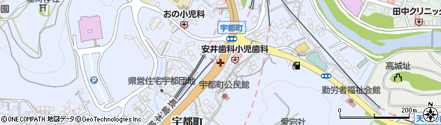御館山公園入口周辺の地図