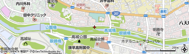 長崎県諫早市城見町21周辺の地図