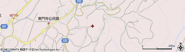 熊本県熊本市西区河内町東門寺周辺の地図