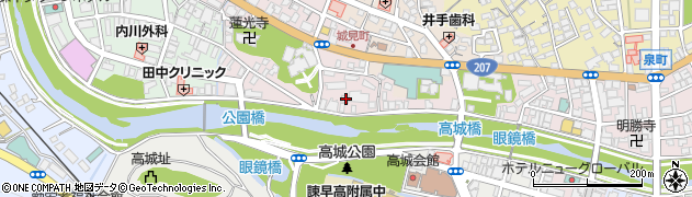 長崎県諫早市城見町20-21周辺の地図