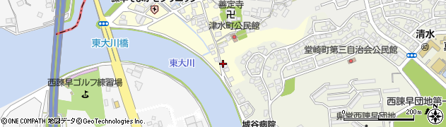 長崎県諫早市津水町116周辺の地図