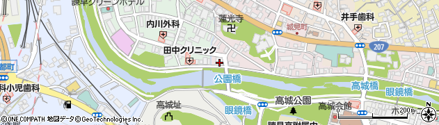 長崎県諫早市城見町18-7周辺の地図