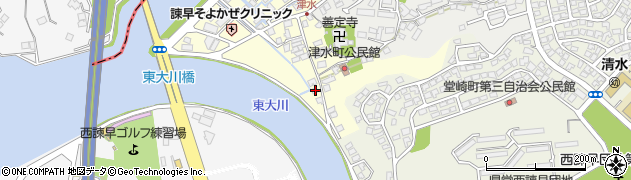 長崎県諫早市津水町110周辺の地図