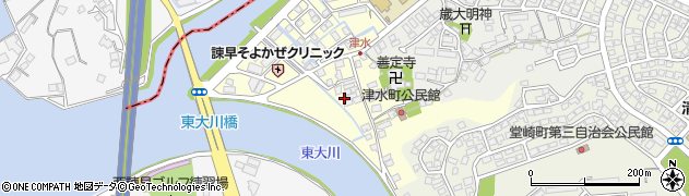 長崎県諫早市津水町80周辺の地図