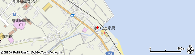 長崎県島原市有明町大三東丙254周辺の地図