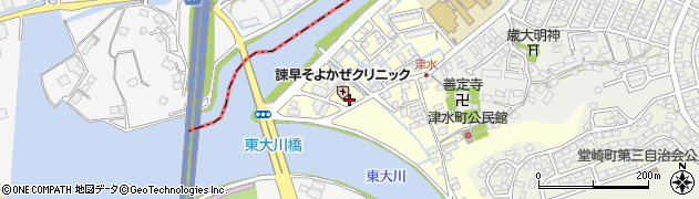 長崎県諫早市津水町158周辺の地図