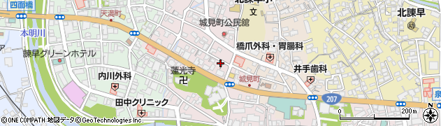 長崎県諫早市城見町24-13周辺の地図