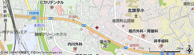 長崎県諫早市城見町12周辺の地図